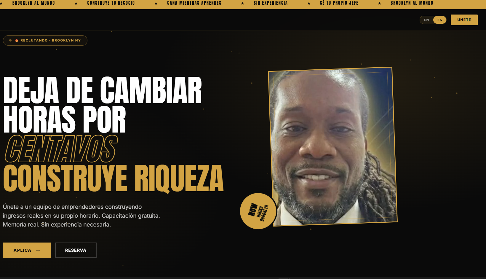 Damon bilingual landing page English Spanish